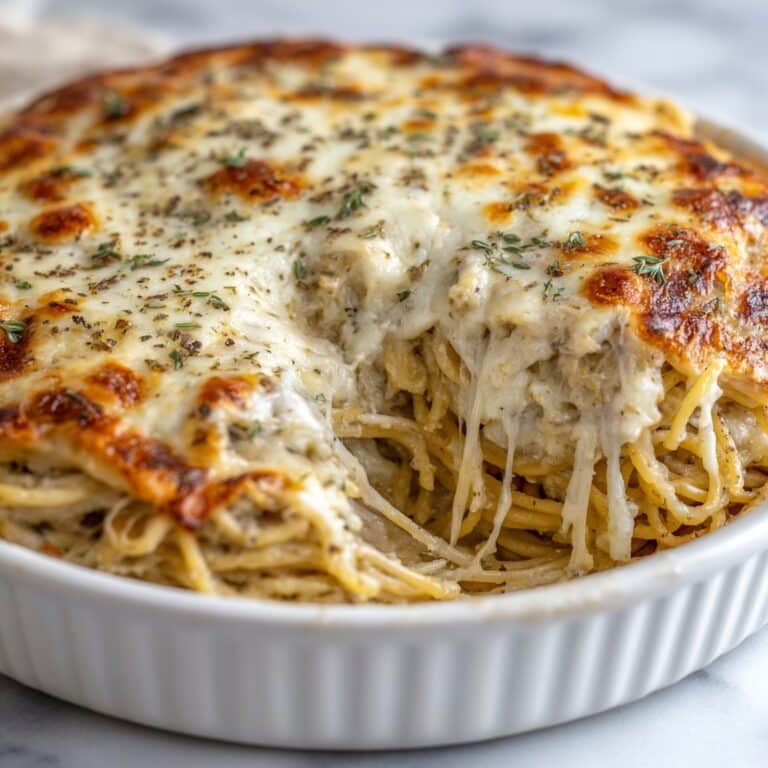 Baked Cream Cheese Spaghetti Casserole Recipe