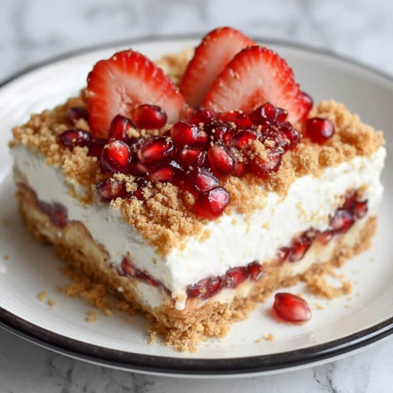 Simple No Bake Strawberry Cheesecake Lasagna Recipe