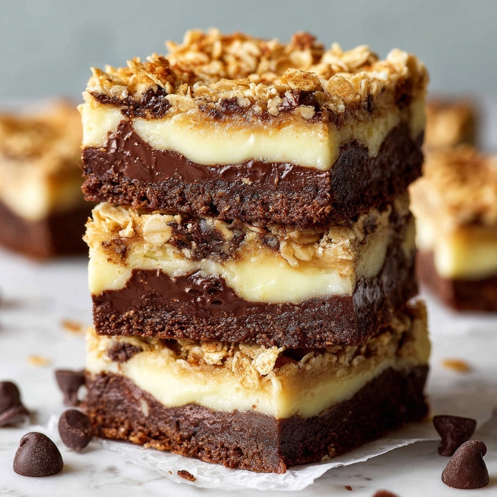 Oatmeal Fudge Bars Recipe - Recipe Image