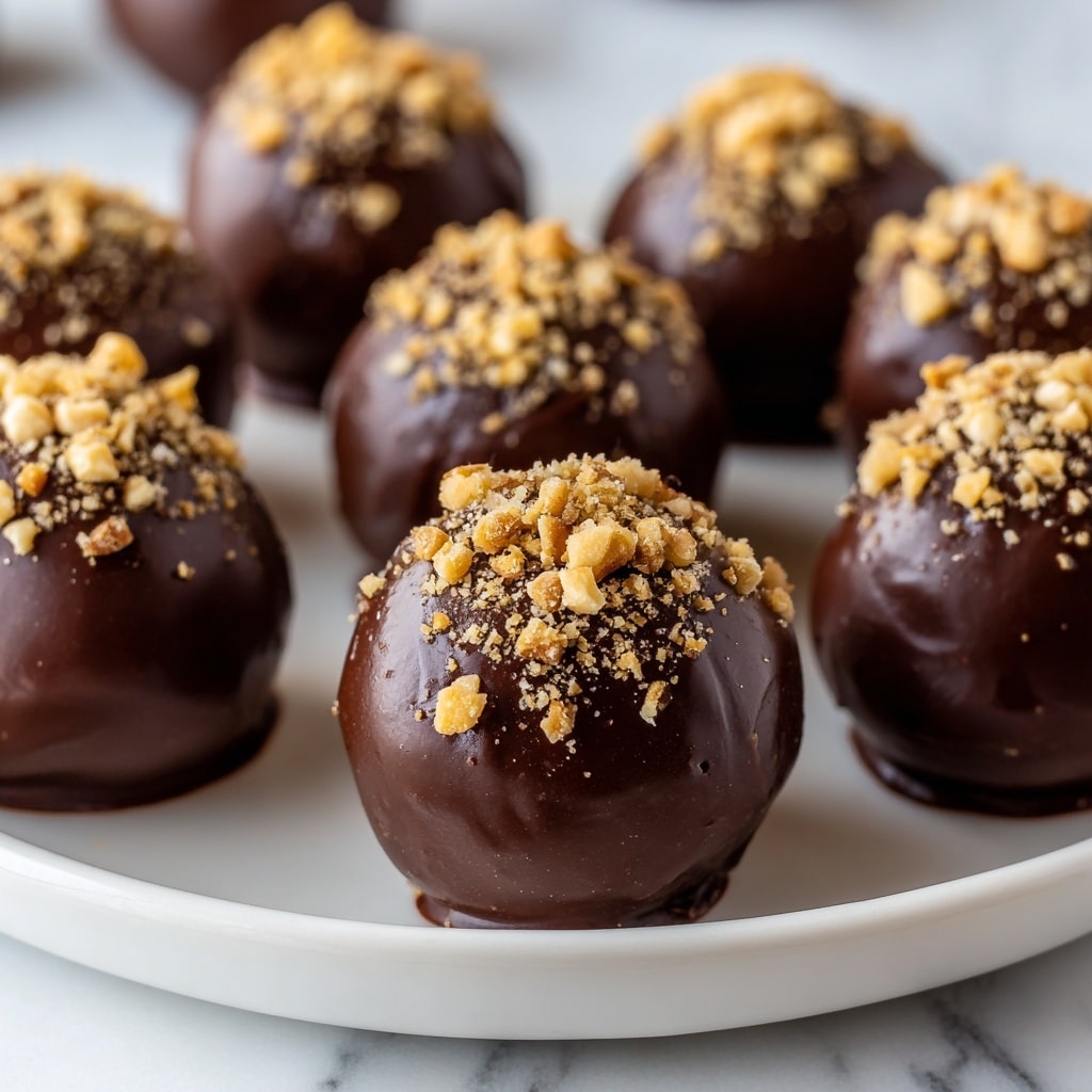 Christmas Chocolate Pecan Pie Balls Recipe - Recipe Image
