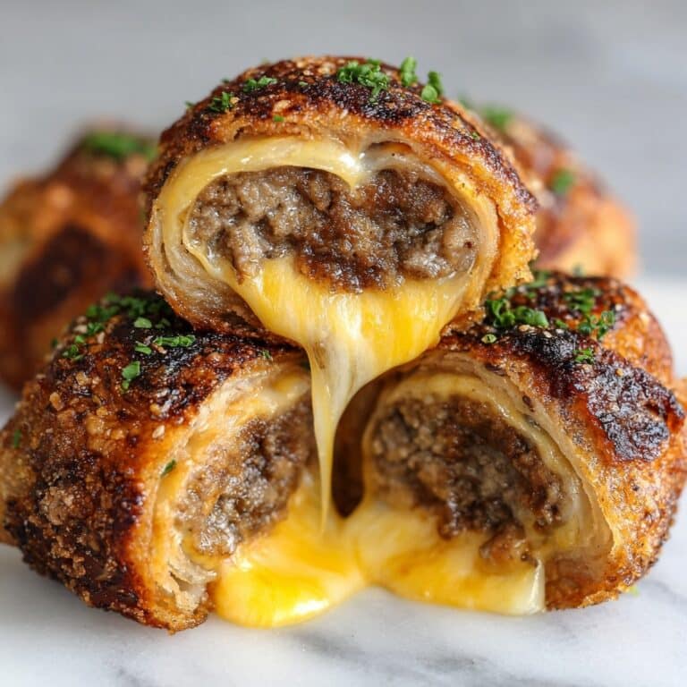 Crispy Cheeseburger Egg Rolls Recipe