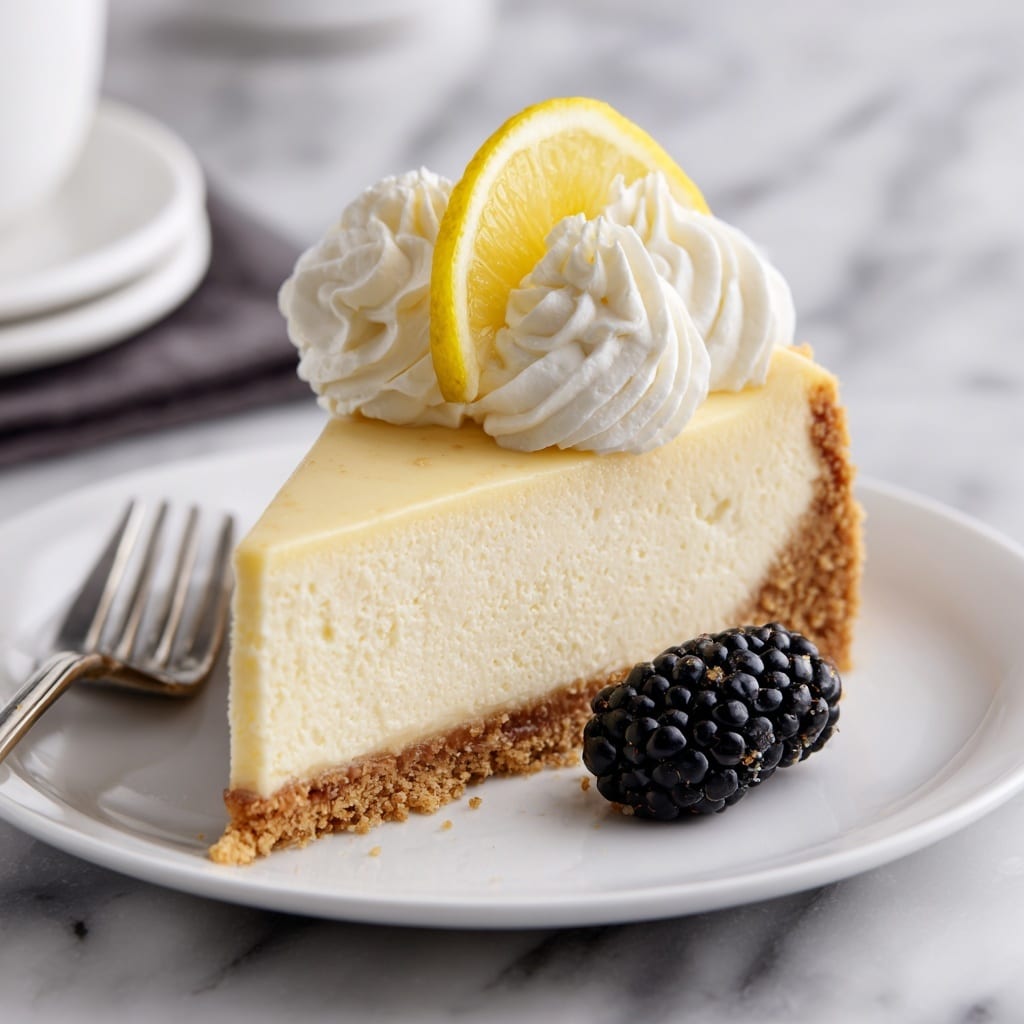 No-Bake Lemon Cheesecake Recipe - Recipe Image