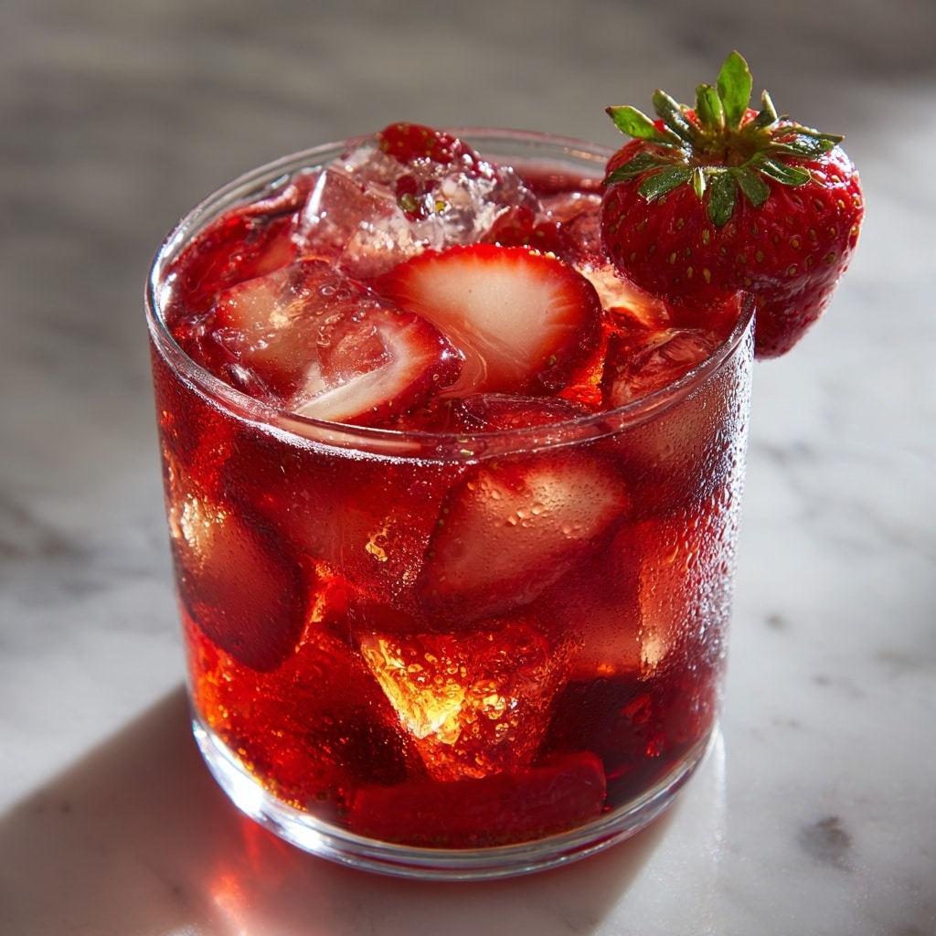 Strawberry Sprite Refreshing Drink Recipe