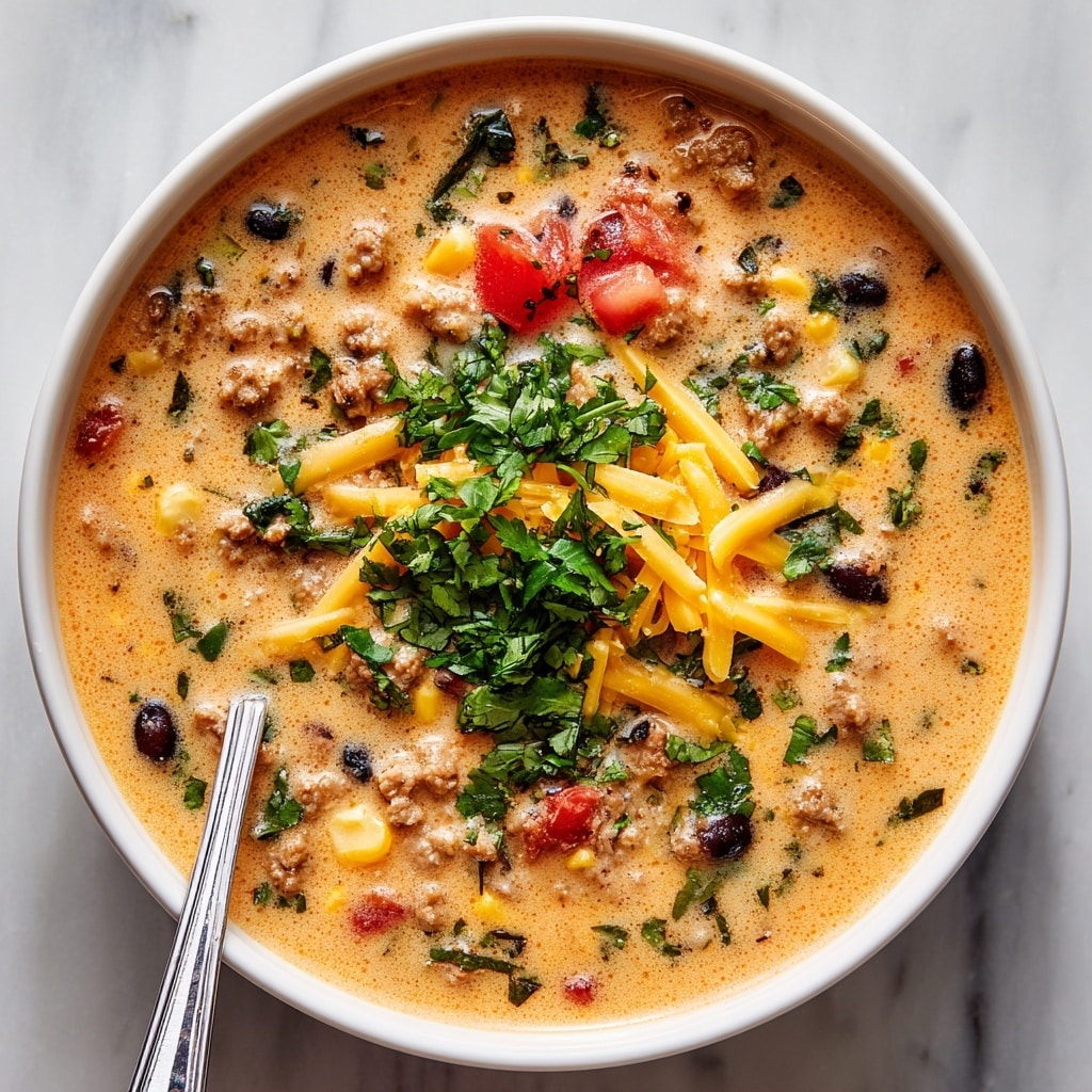 Easy Creamy Taco Soup Recipe - Recipe Image