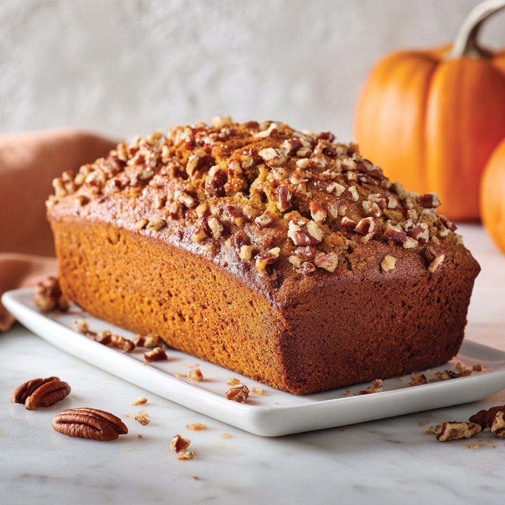 Pumpkin Bread with Brown Sugar Pecan Topping Recipe - Recipe Image