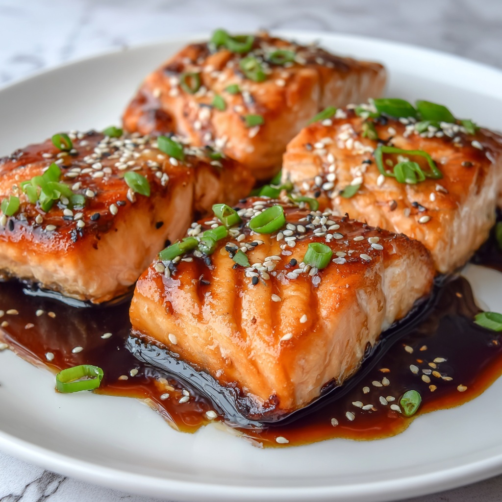 Teriyaki Salmon Baked in a Homemade Sauce Recipe - Recipe Image