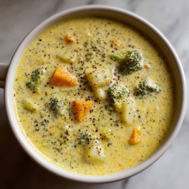 Broccoli Potato Cheese Soup Recipe