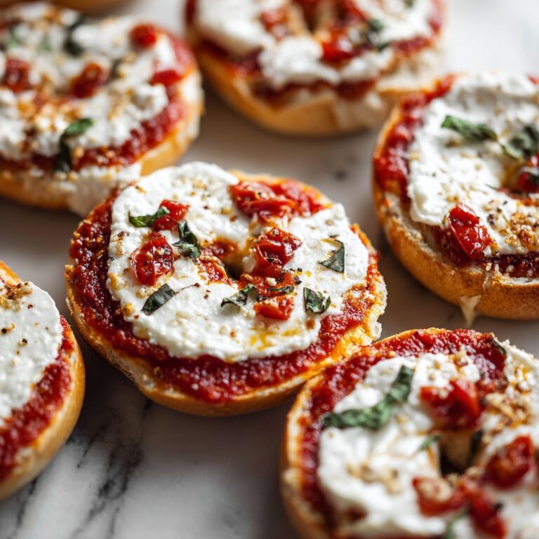 Homemade Mini Pizza Bagel Bites Recipe
