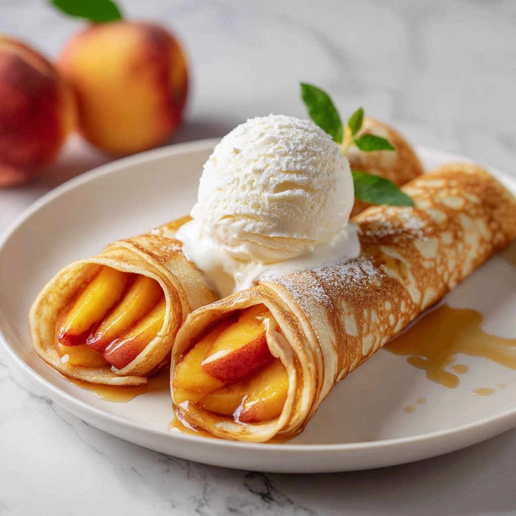 Peach Pie Enchiladas Recipe - Recipe Image