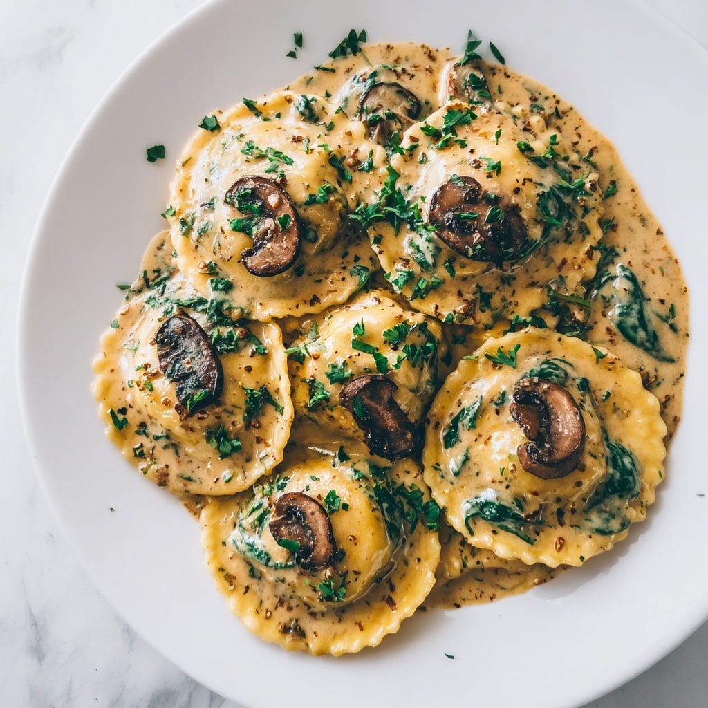 One-Skillet Garlic Butter Steak & Cheese Ravioli Recipe - Recipe Image