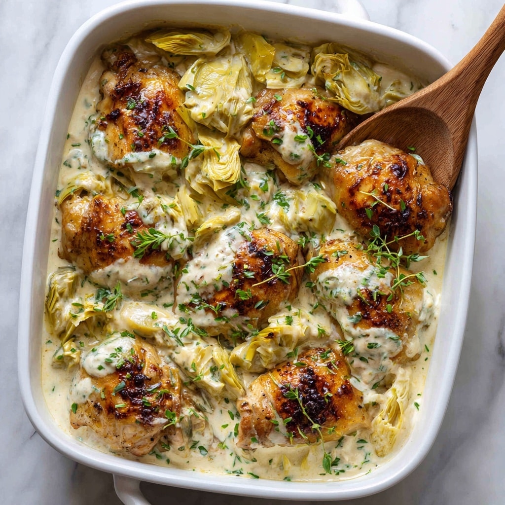 Healthy Spinach Artichoke Chicken Bake Recipe - Recipe Image