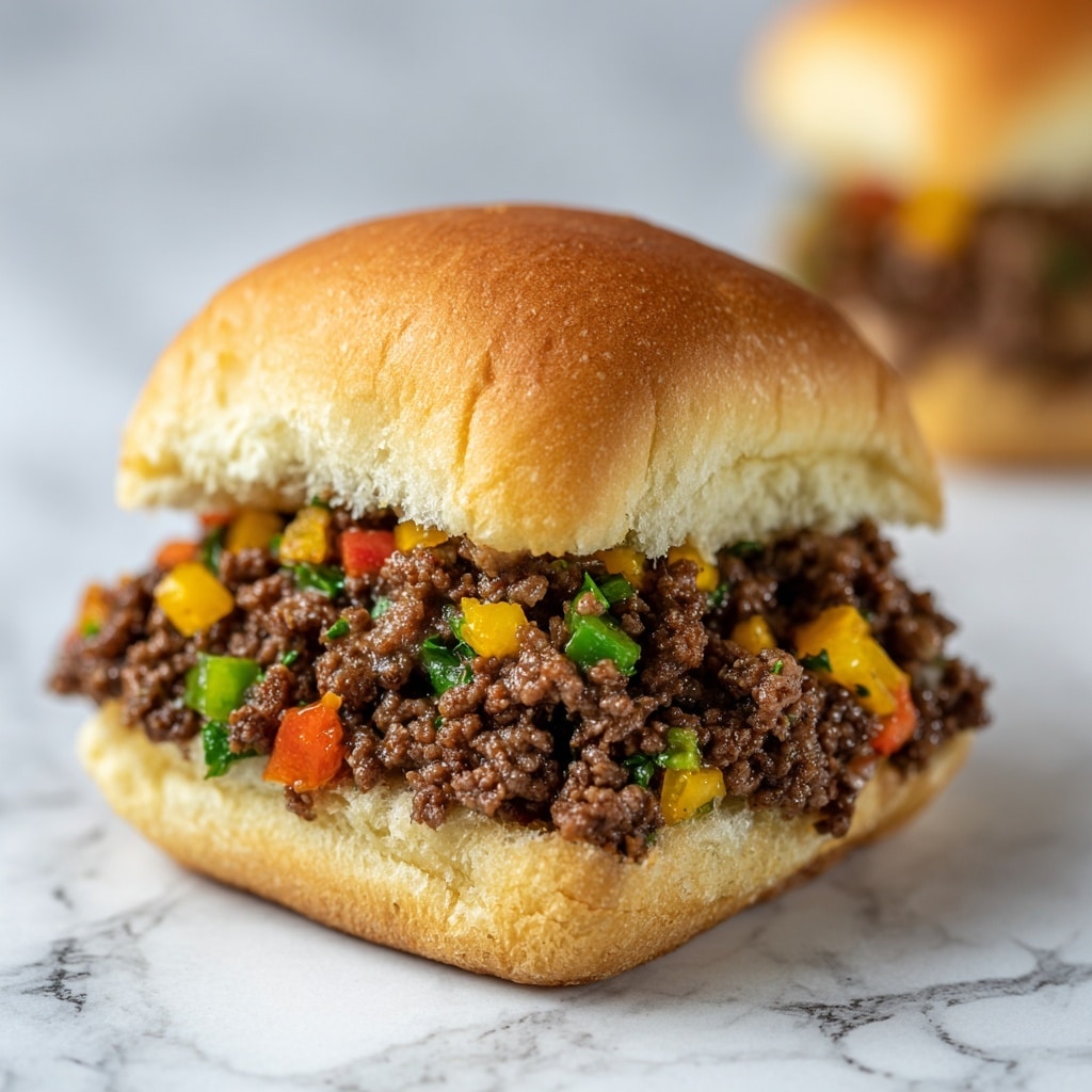 Philly Cheesesteak Sloppy Joes Recipe - Recipe Image