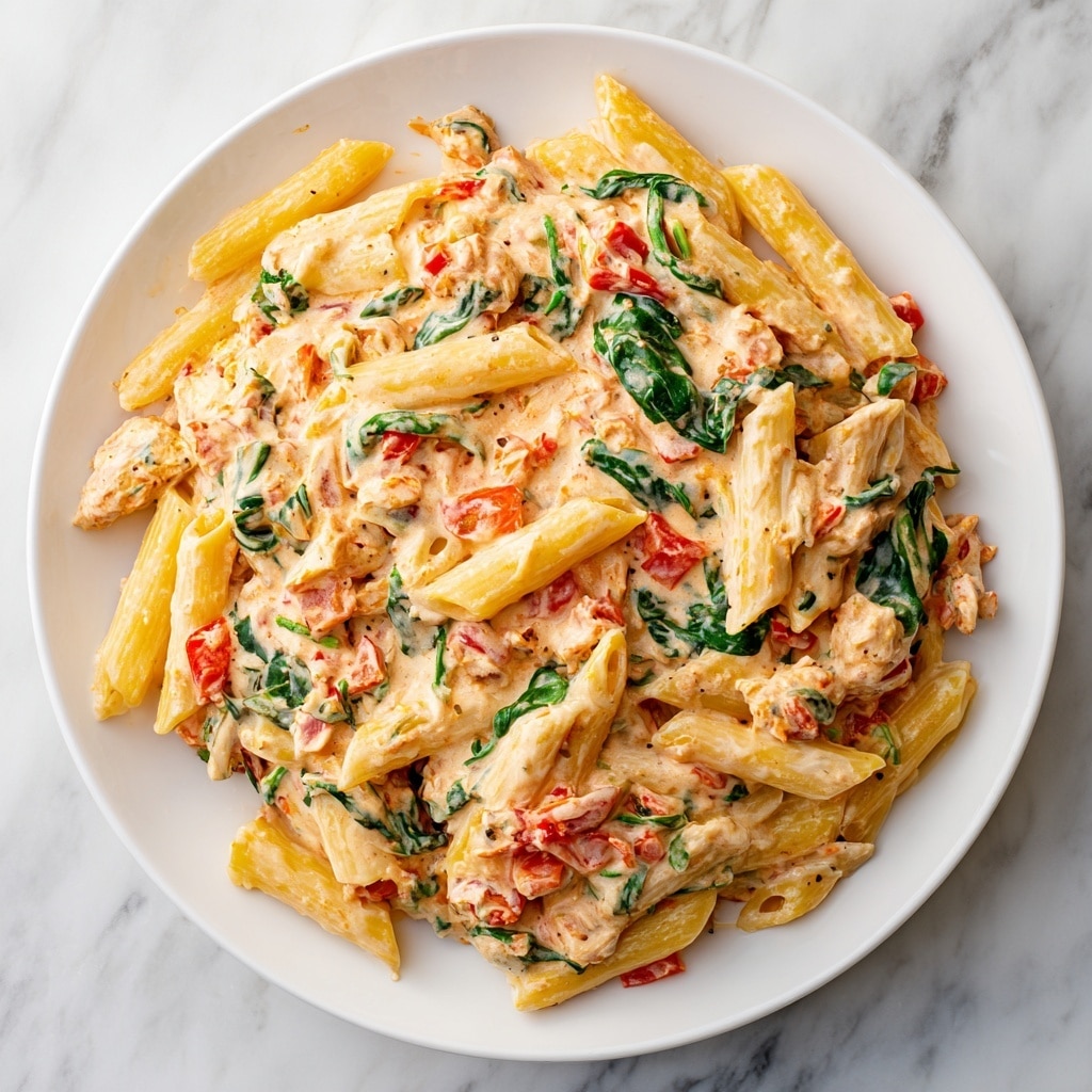 Delicious Spinach Tomato Pasta Recipe - Recipe Image