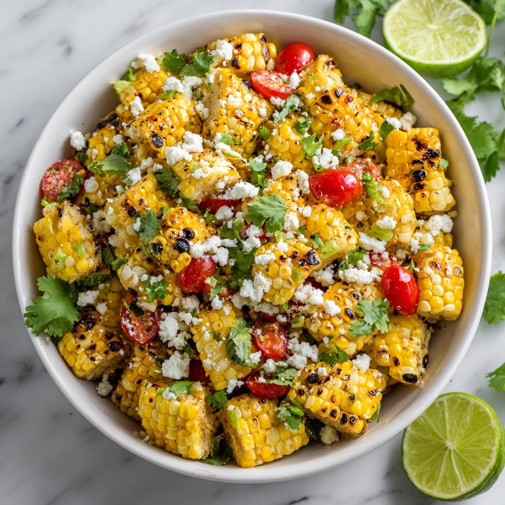 Chili-Lime Grilled Corn Salad Recipe - Recipe Image