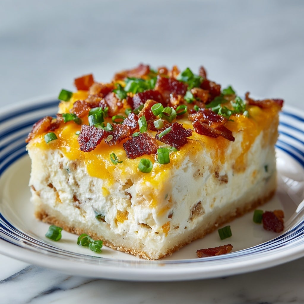 Tater Tot Breakfast Casserole with Sausage, Bacon, and Cheddar Recipe - Recipe Image