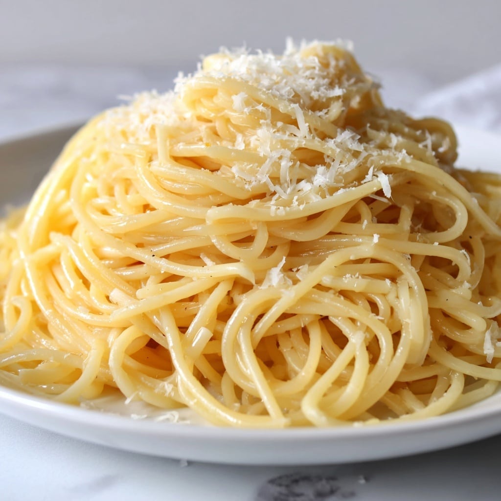 Easy Butter Garlic Spaghetti Recipe - Recipe Image
