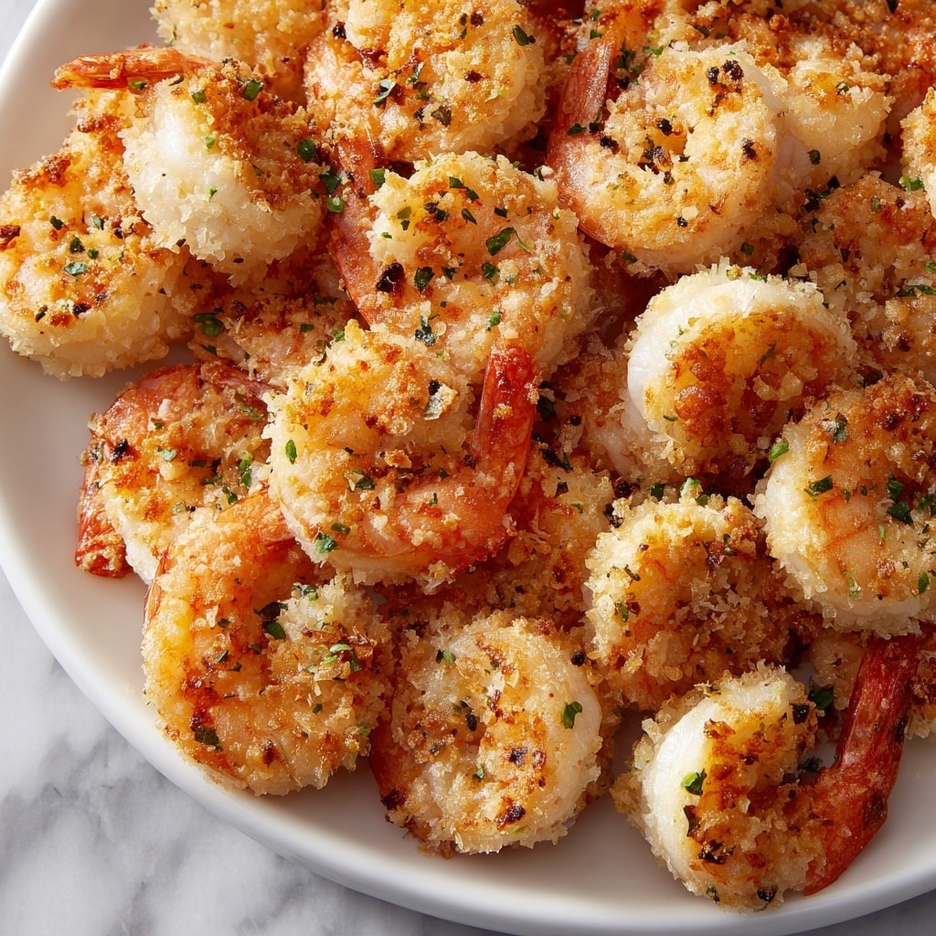 Parmesan Crusted Garlic Shrimp Recipe - Recipe Image