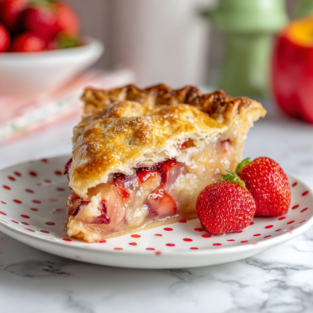 Strawberry Rhubarb Pie Recipe - Recipe Image