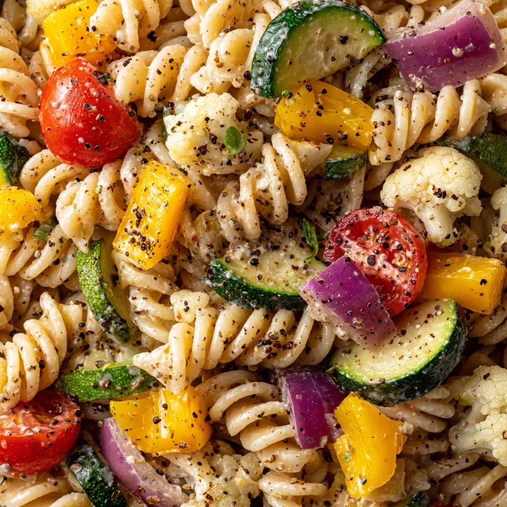 Feta & Roasted Veggie Pasta Recipe - Recipe Image
