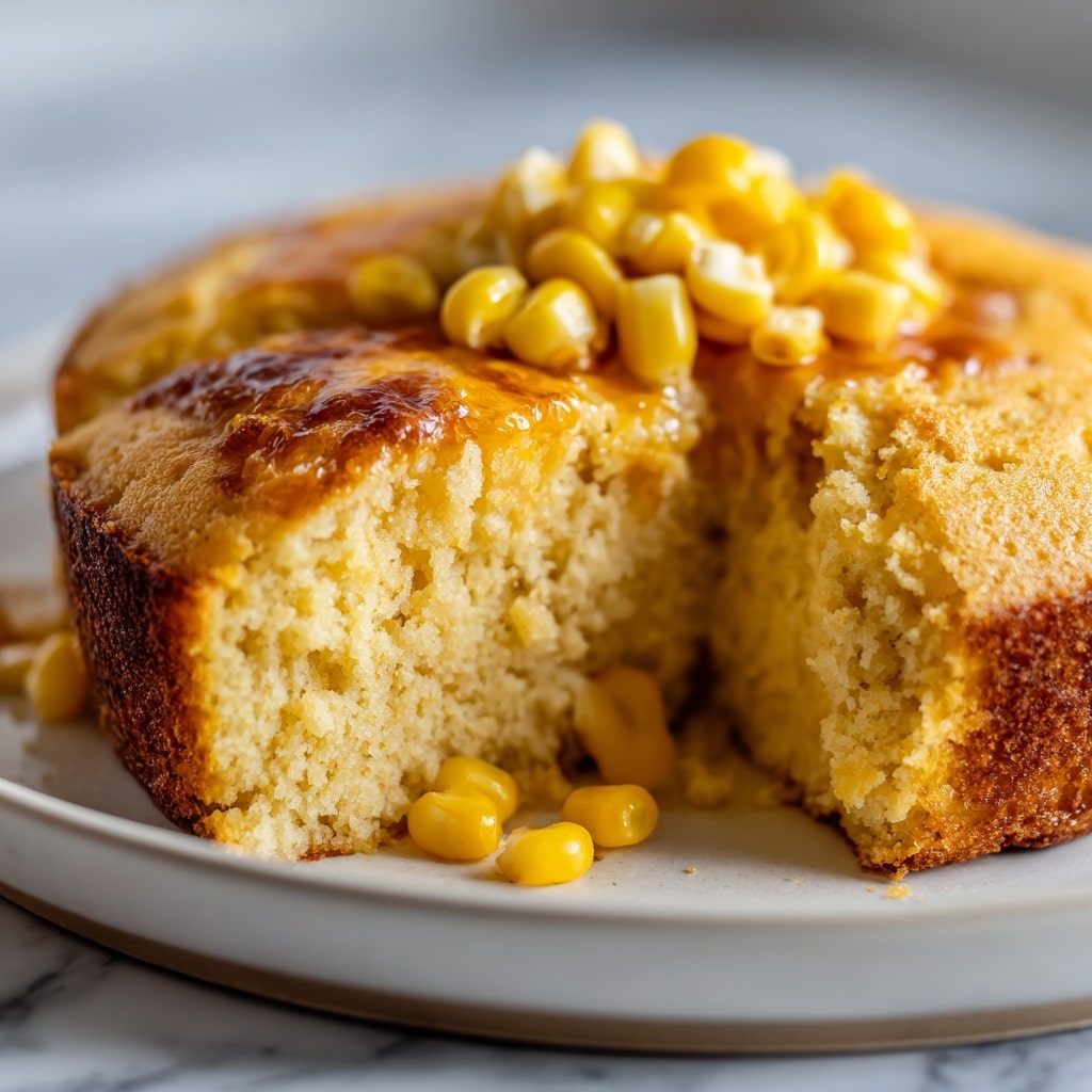 Creamy Corn Pudding with Jiffy Cornbread Mix Recipe - Recipe Image
