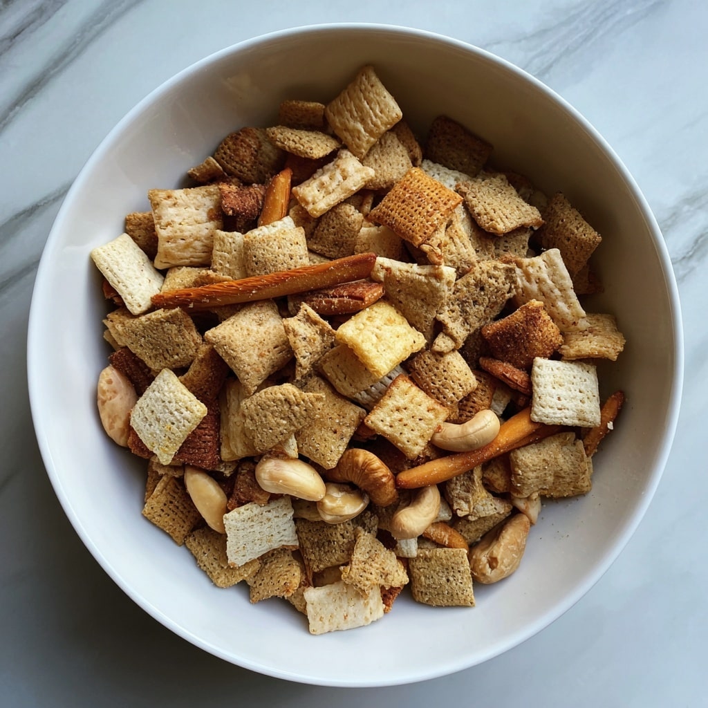 Roasting Pan Chex Mix Recipe - Recipe Image