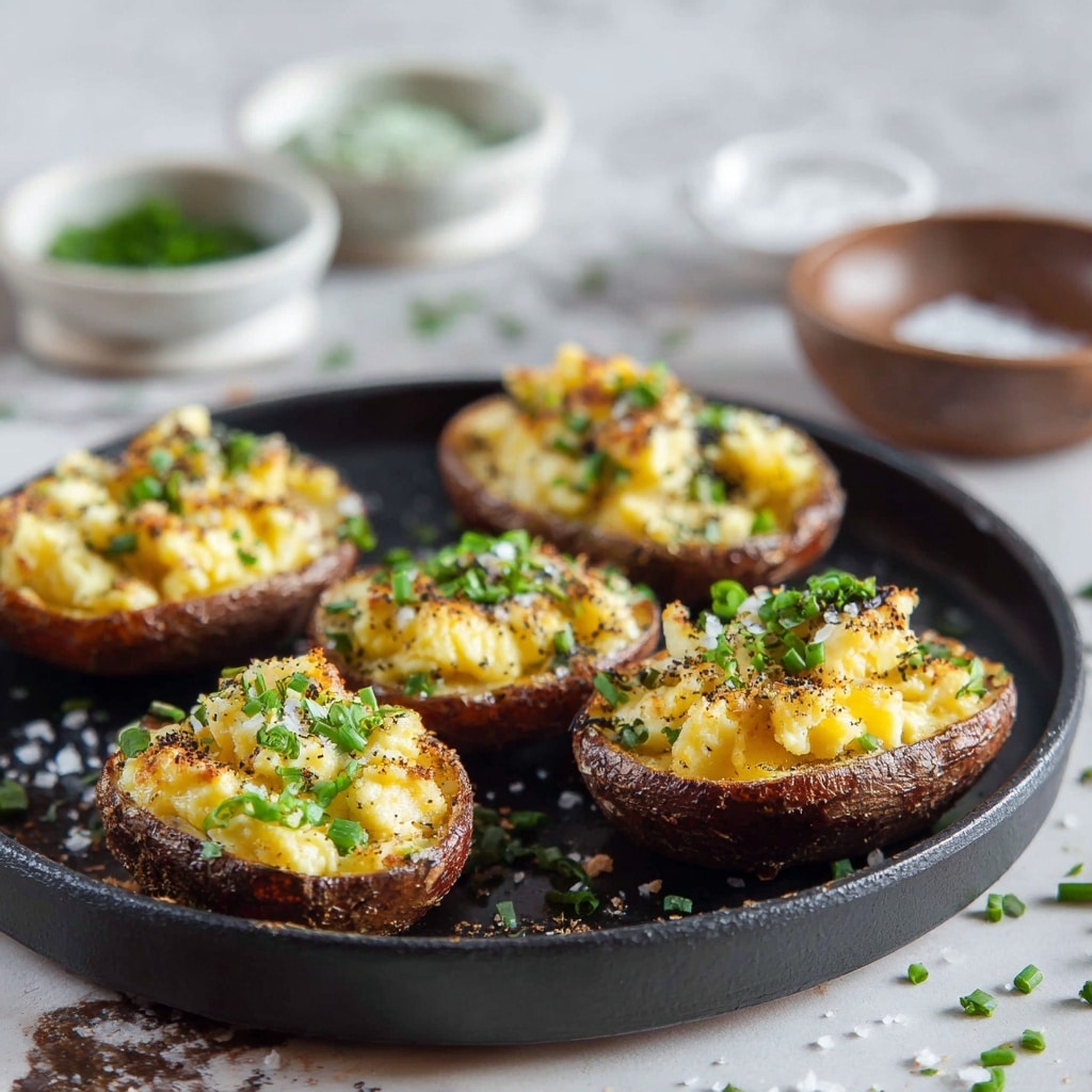 Scrambled Eggs with Grated Potato and Chives Recipe - Recipe Image