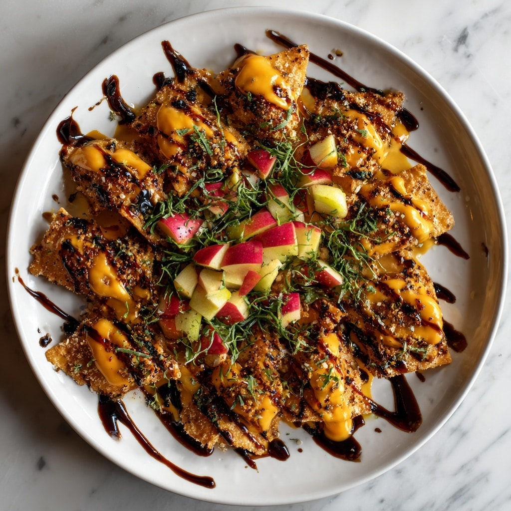 Apple Nachos with Chocolate, Nuts, and Honey Recipe - Recipe Image