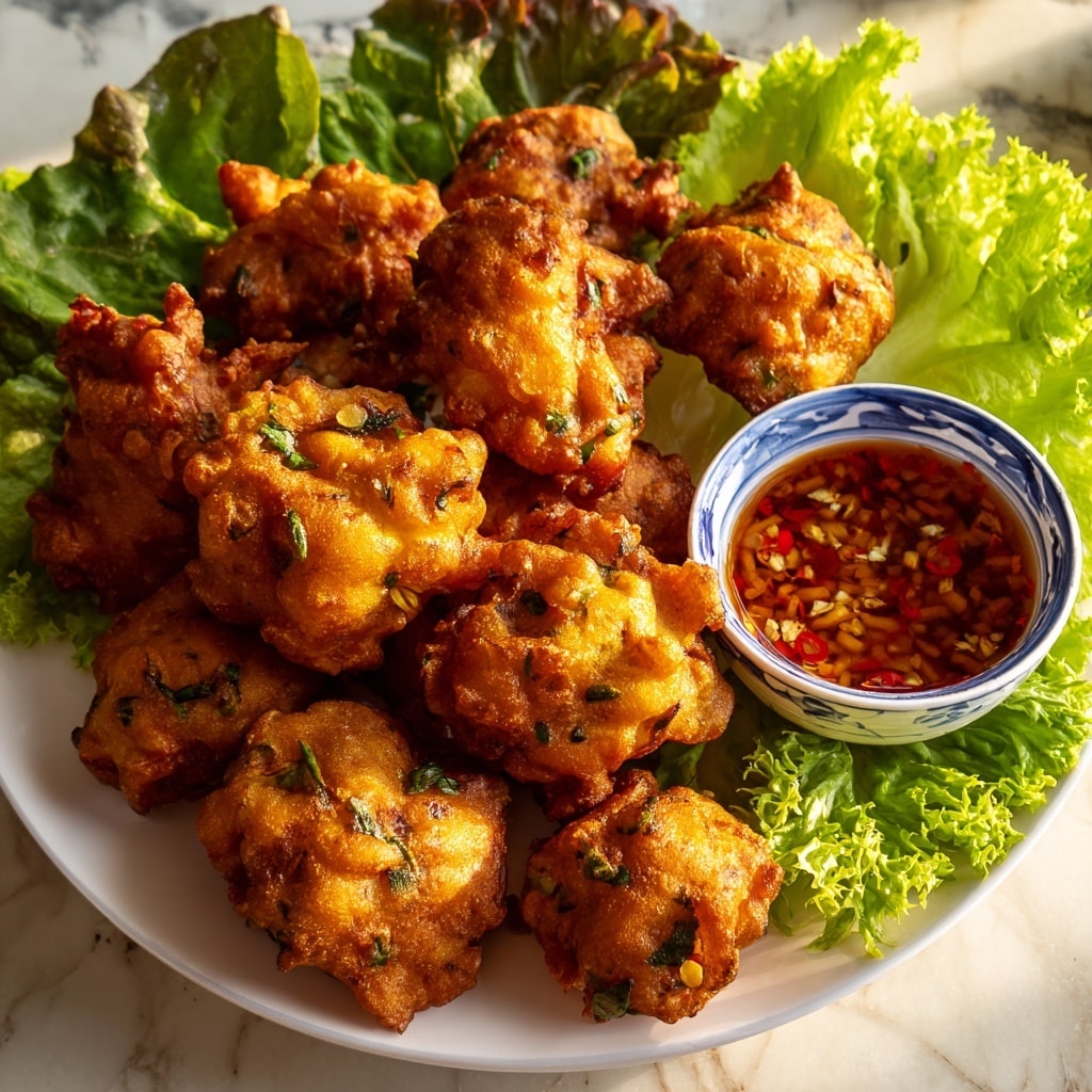 Shrimp and Sweet Potato Fritters (Bánh Tôm) Recipe - Recipe Image