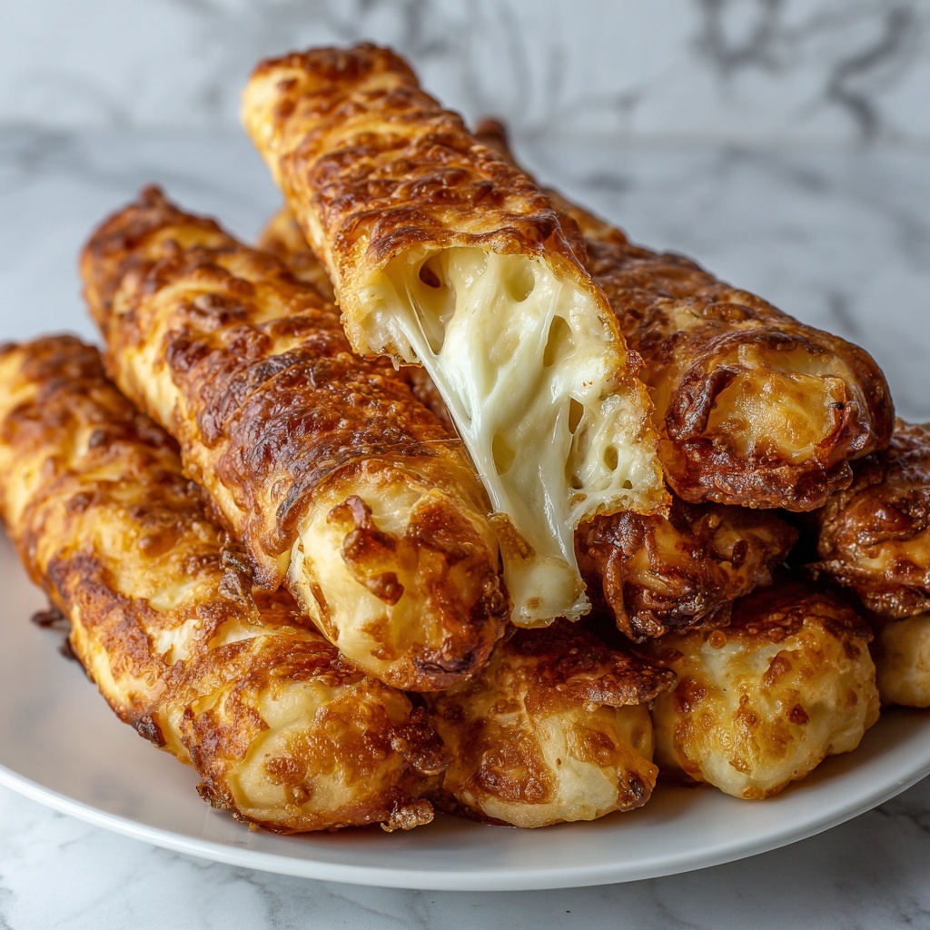 Crispy Cheese-Stuffed Potato Sticks Recipe - Recipe Image