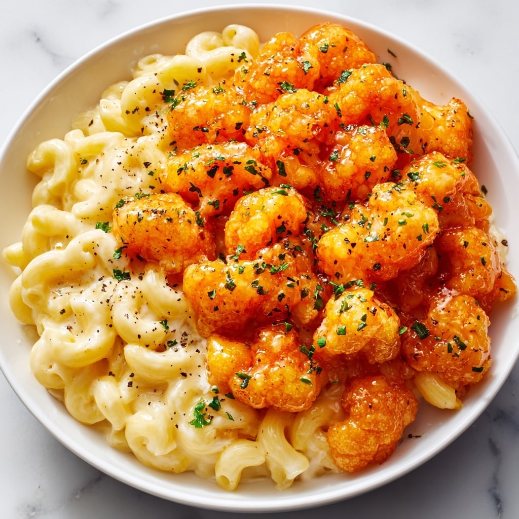 Garlic Butter Chicken Bites & Spicy Cajun Alfredo Twisted Pasta Recipe - Recipe Image