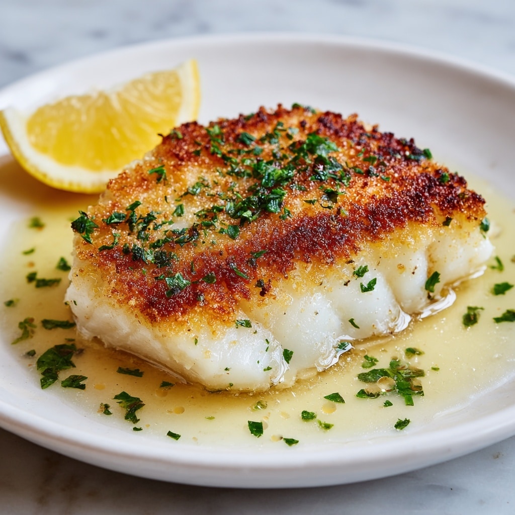 Baked Cod with Lemon and Garlic Recipe - Recipe Image