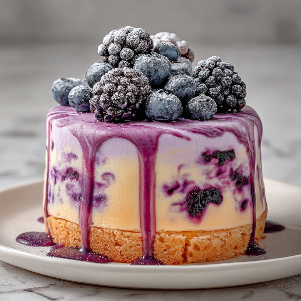 Blueberry Mousse Heaven Cheesecake Recipe - Recipe Image