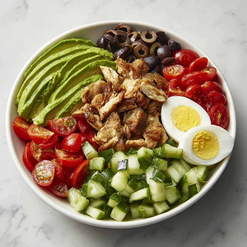 High-Protein Avocado Chicken Salad with Egg Recipe - Recipe Image