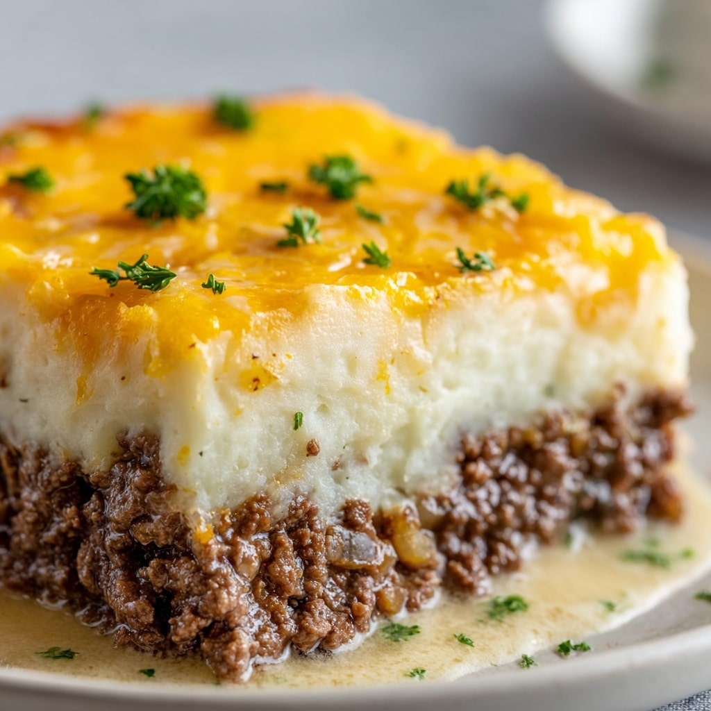 Cheddar-Crusted Ground Beef and Rice Casserole Recipe - Recipe Image