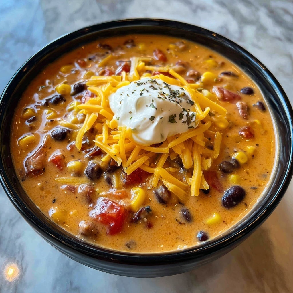 Cheesy Taco Soup Recipe - Recipe Image