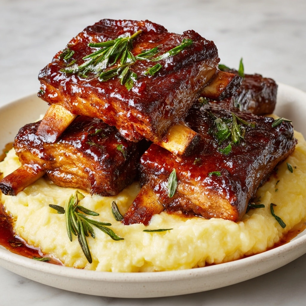 Lamb Shank with Creamy Mashed Potatoes Recipe - Recipe Image