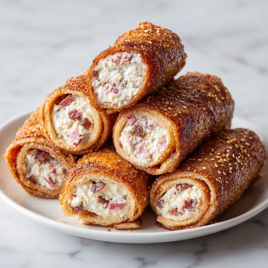 Baked Reuben Egg Rolls Recipe - Recipe Image