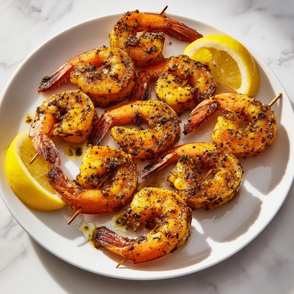 BBQ Grilled Prawns with Garlic, Lemon & Chilli Recipe - Recipe Image
