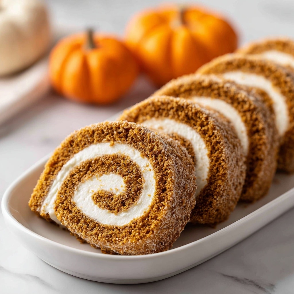 Classic Pumpkin Roll with Cream Cheese Filling Recipe - Recipe Image