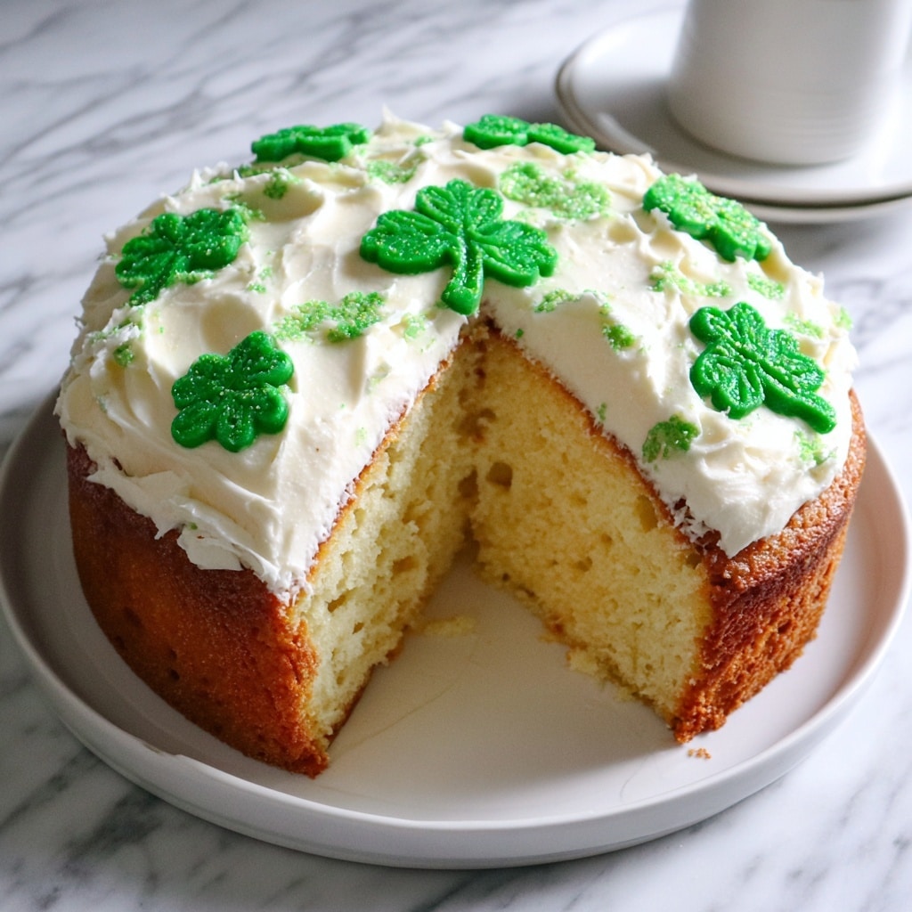 St. Patrick's Day Poke Cake Recipe - Recipe Image