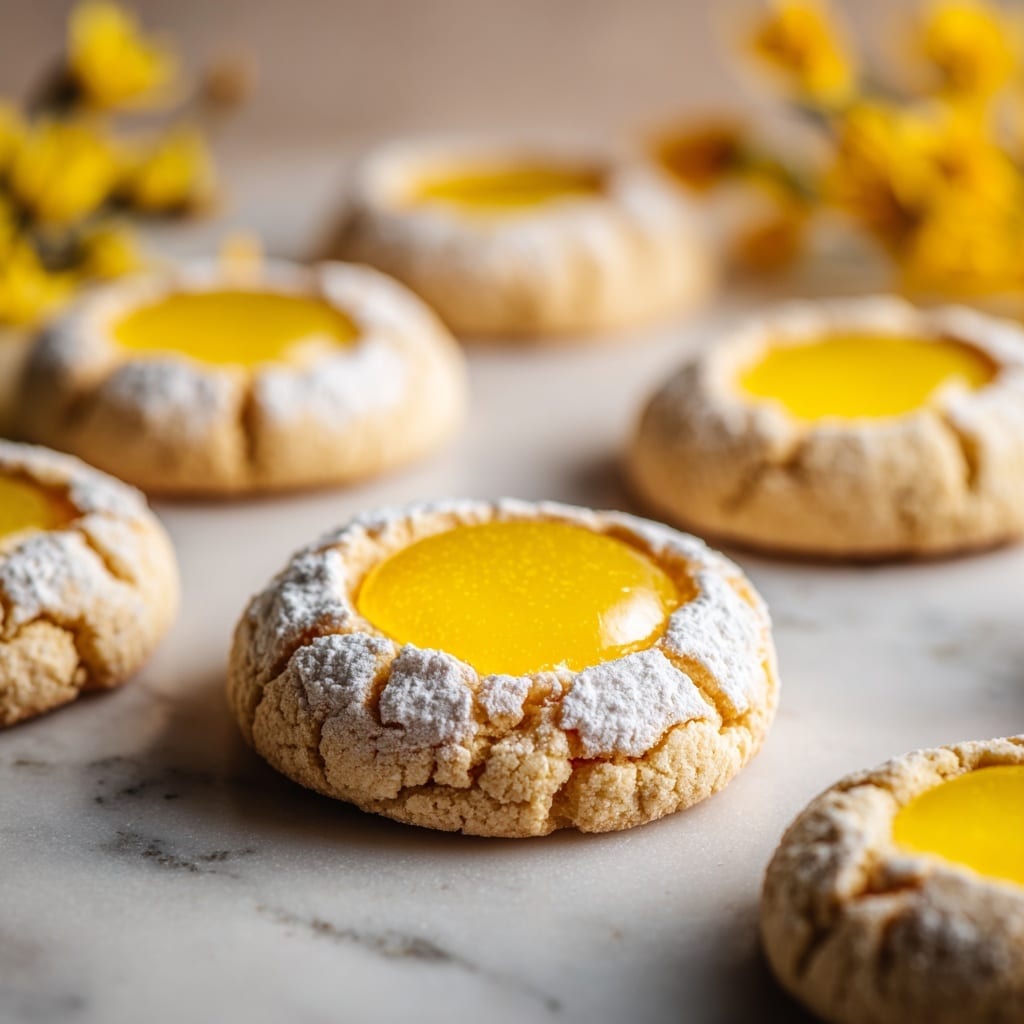 Lemon Curd Thumbprint Cookies Recipe - Recipe Image
