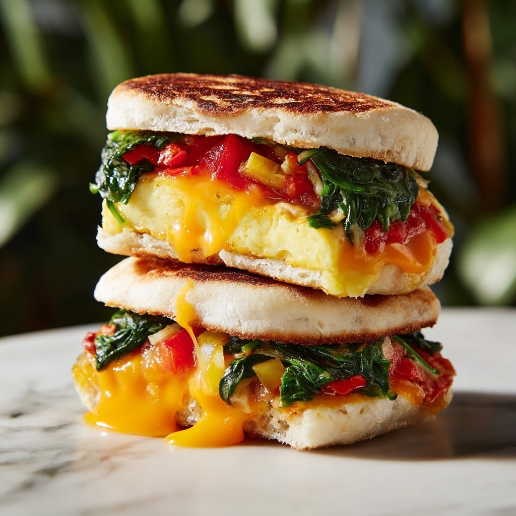 Healthy Breakfast Sandwich with Avocado, Spinach, and Tomato Recipe - Recipe Image