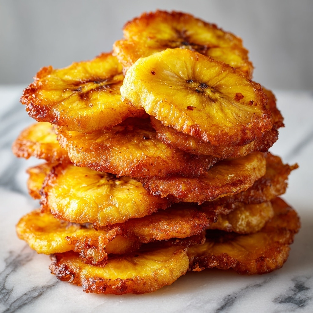 Crispy Tostones: Twice-Fried Green Plantains Recipe - Recipe Image