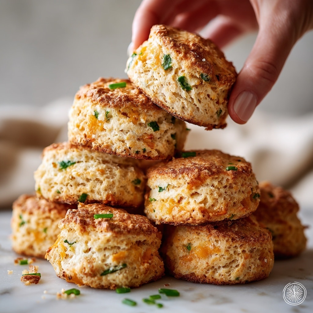 Cheddar Scallion Drop Biscuits Recipe - Recipe Image
