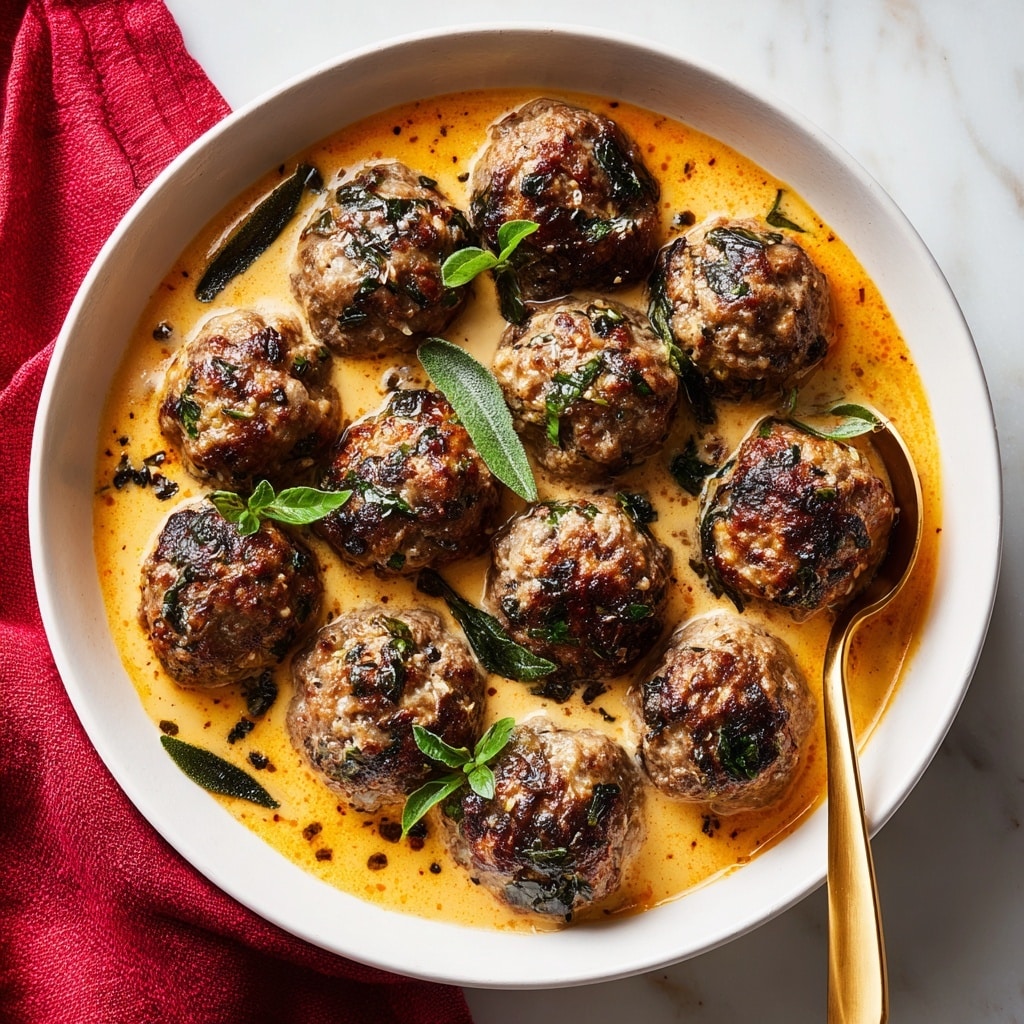 Creamy Marry Me Chicken Meatballs Recipe - Recipe Image