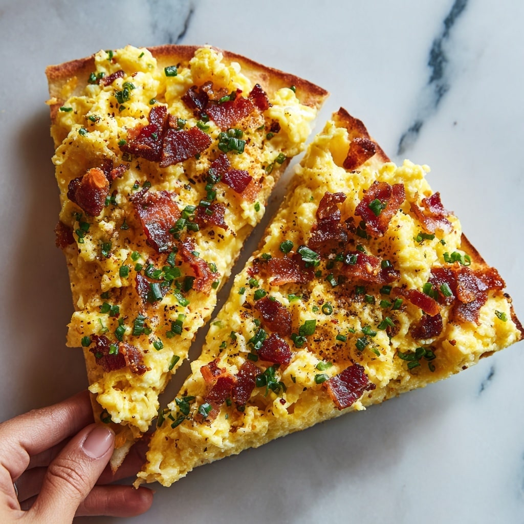 Easy Breakfast Pizza on a Tortilla Recipe - Recipe Image