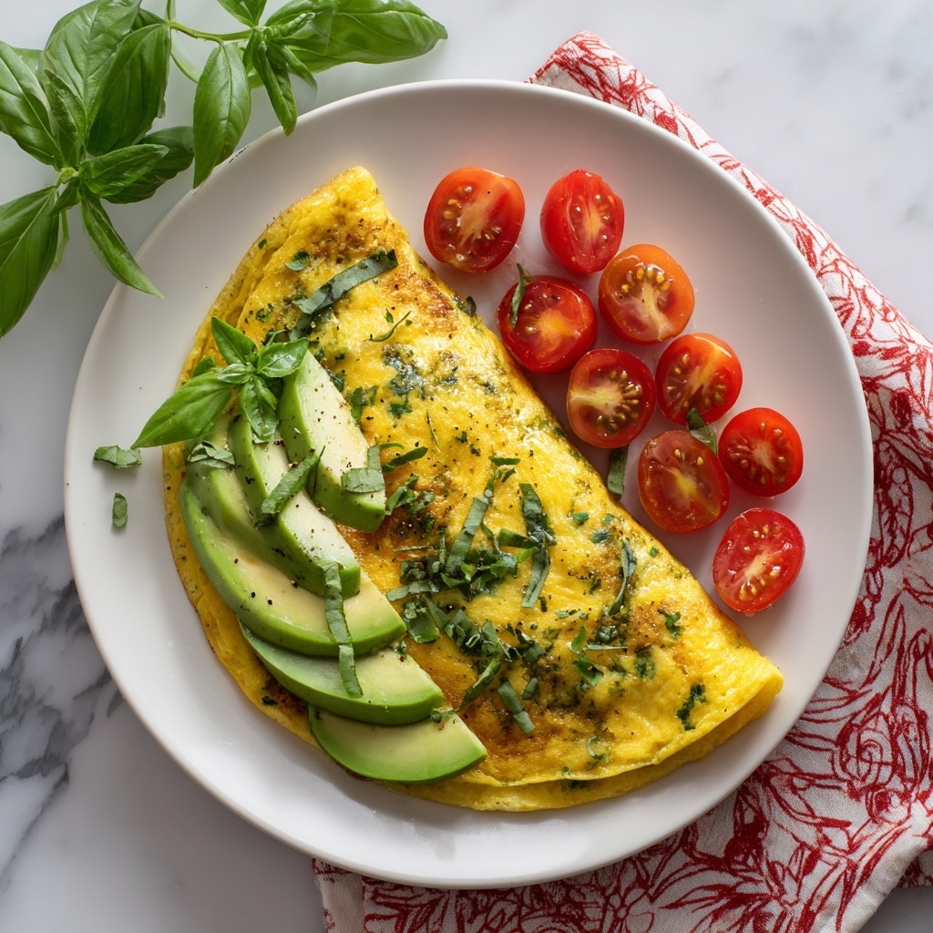 Avocado and Tomato Omelette Recipe - Recipe Image
