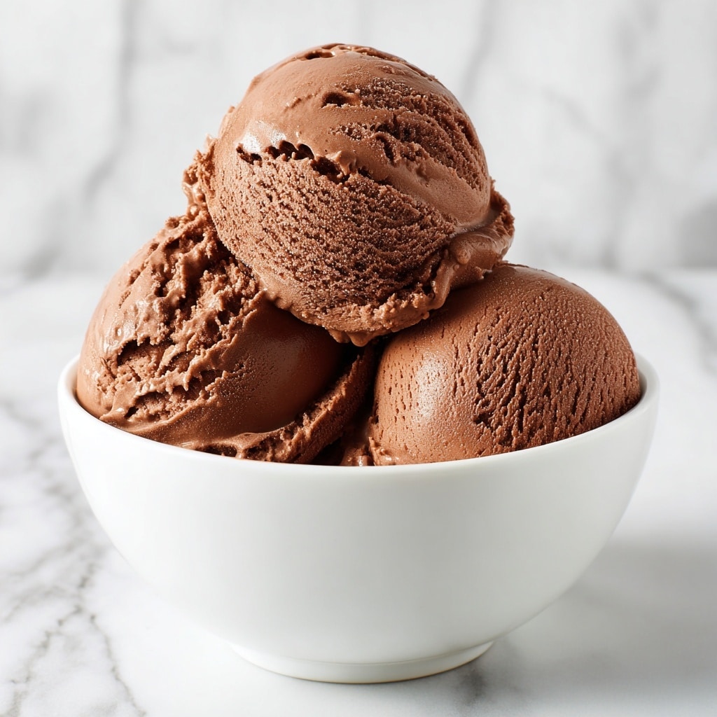 Creamy Frozen Chocolate Ice Cream Recipe - Recipe Image