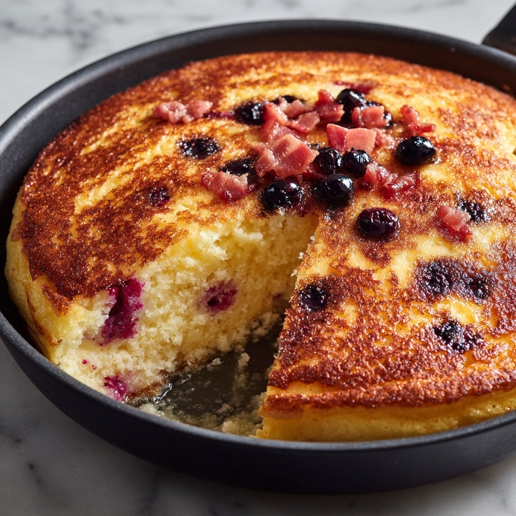Crispy, Fluffy Oven-Baked Skillet Pancake Recipe - Recipe Image