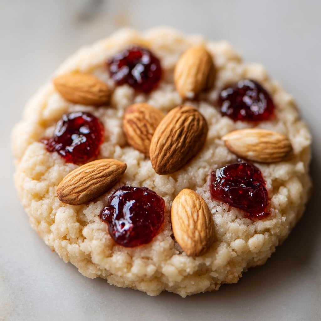Cherry Almond Shortbread Cookies Recipe - Recipe Image